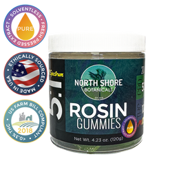 North Shore Botanicals | Delta 9 THC Rosin Gummies | Solventless Full Spectrum