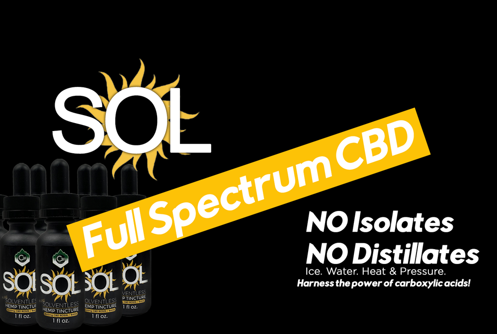 Foothills CBD | Sol Solventless CBD Tincture | Best CBD Tincture