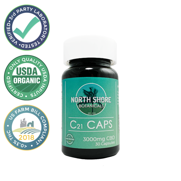 Foothills CBD | C21 Caps | 100mg CBD | Organic 30-Count