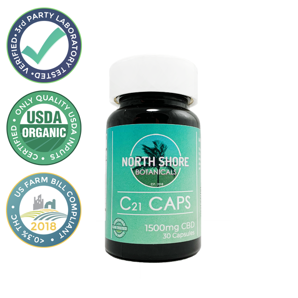 Foothills CBD | C21 Caps | 50mg CBD | Organic 30-Count