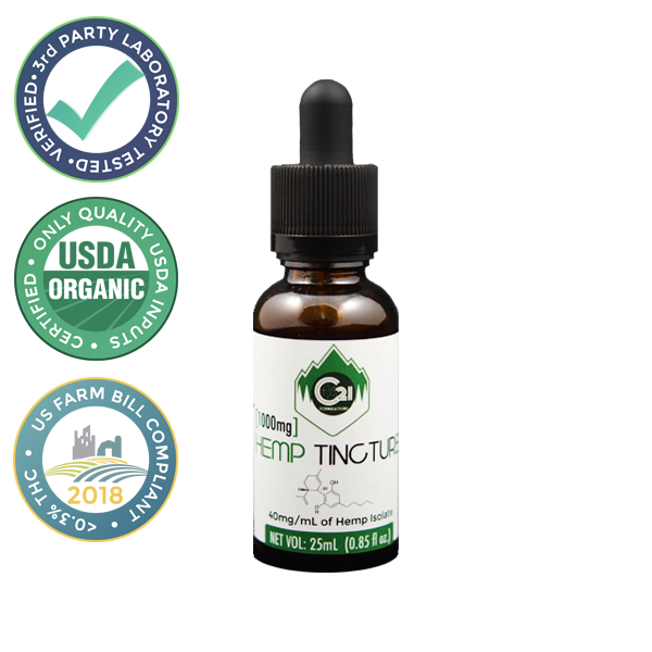 Foothills CBD | Organic Hemp Tincture | 1000mg CBD