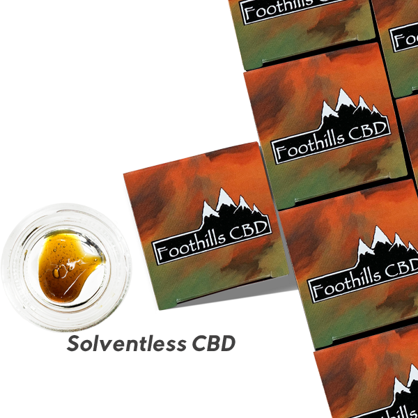 Foothills CBD | Solventless Concentrate | Hemp Hash Oil